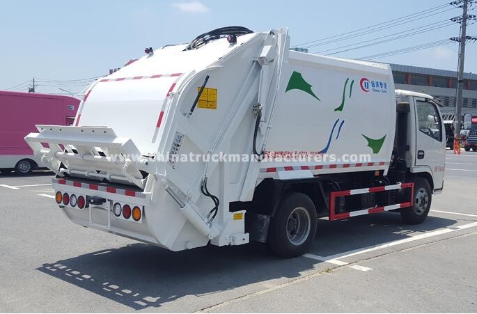Small 4x2 Drive Wheel Compactor GarbageTruck