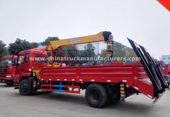 Dongfeng 6.3ton Straight Arm Hydraulic Control Crane Truck