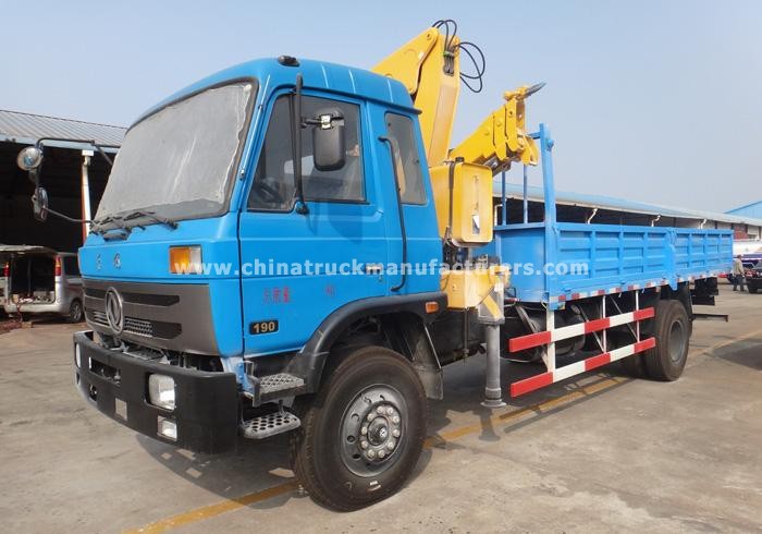 Dongfeng 6*4 Crane Truck with 10 ton Folded crane