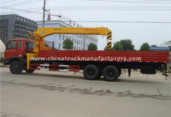 210hp 6x4 dongfeng 12 ton truck mounted crane