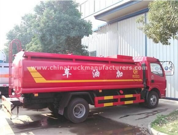dongfeng 8000 liters carbon steel fuel tanker truck