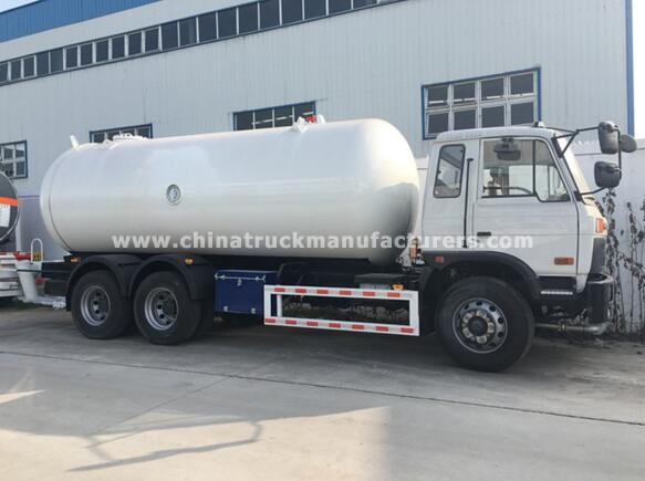 6x4 Dongfeng 25.3m3 lpg gas cylinder truck