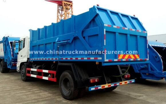15m3 dongfeng tianjin 4x2 docking rubbish collector truck