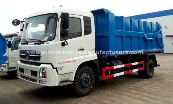 15m3 dongfeng tianjin 4x2 docking rubbish collector truck
