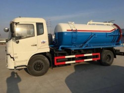 Dongfeng tianjin 10cbm sewage suction tank truck