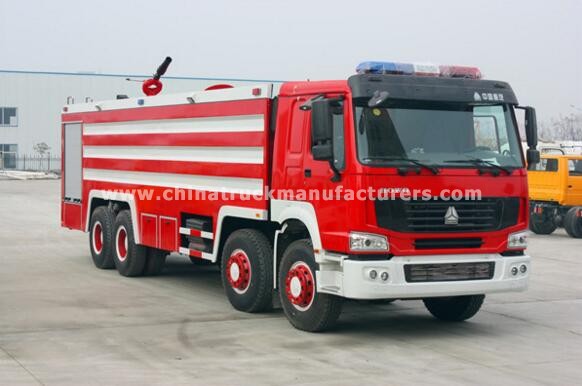 8x4 25 ton howo rescue fire truck