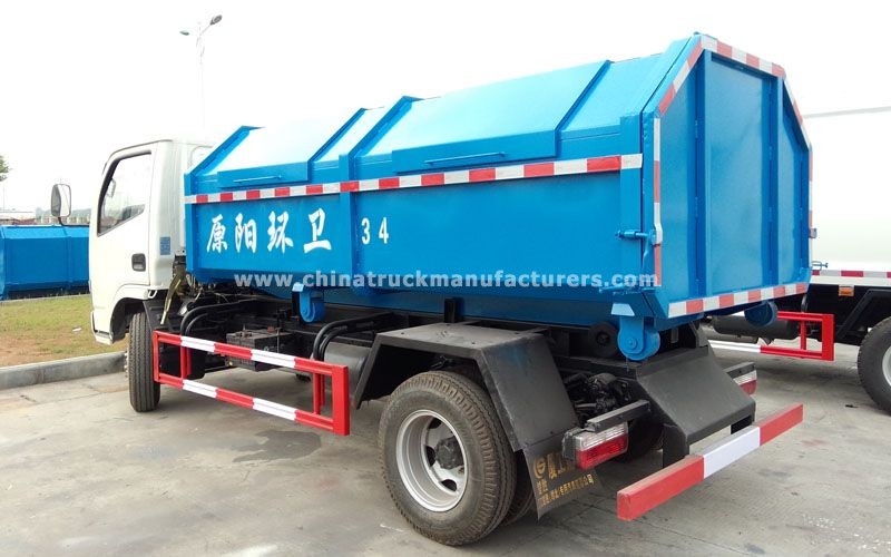 Dongfeng 4*2 hook lift garbage truck