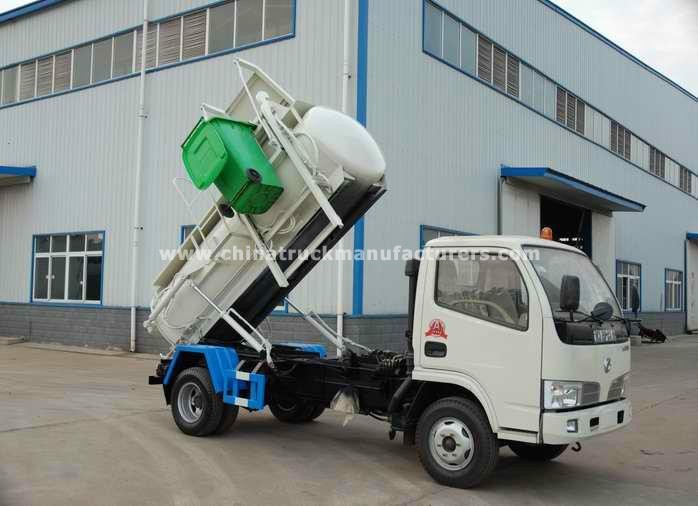 Dongfeng right left driving 4*2 eat hutch garbage truck