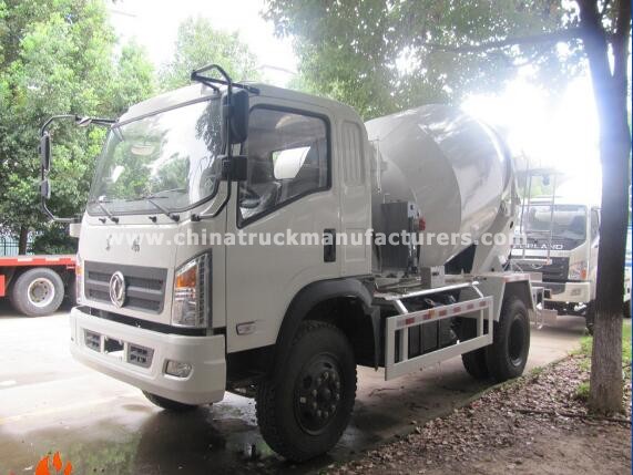 Dongfeng 4*2 concrete mixer truck 4 cbm