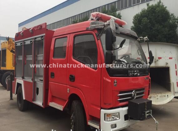 DongFeng double cabin hot-selling fire truck for rescue vehicles
