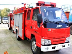 JMC doubel cabin 4*2 3000Litre water tank fire truck