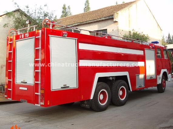shacman 6*4 12000L water and foam tank fire engine truck