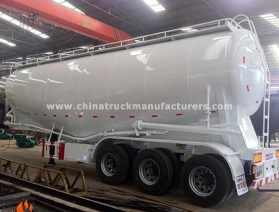 58~60cbm low density bulk cement carrier semi trailer