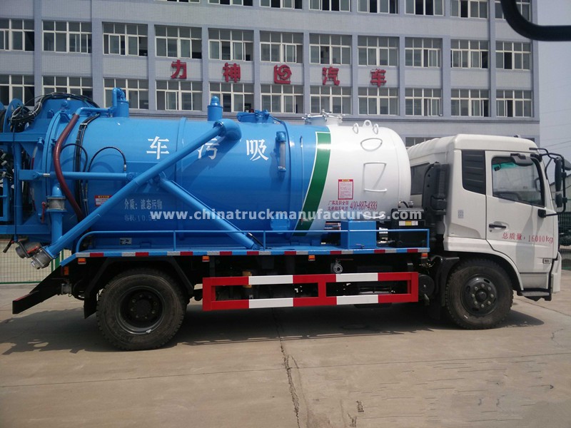 Dongfeng 14m3-18m3 sewage suction truck