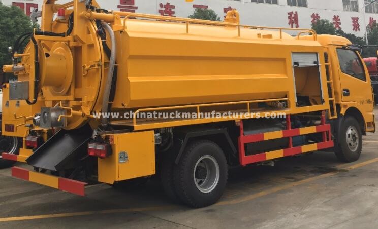 Dongfeng 8 cubic Combination Dredging Vehicle Sewer Dredging and Cleaning Truck