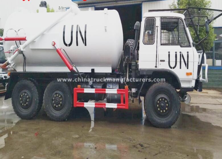 20cbm 6x4 10-wheels heavy duty dongfeng sewage suction tanker truck
