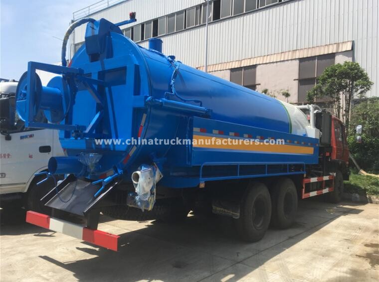DongFeng 6x4 18000 liters 18cbm vacuum sewage truck jetting truck