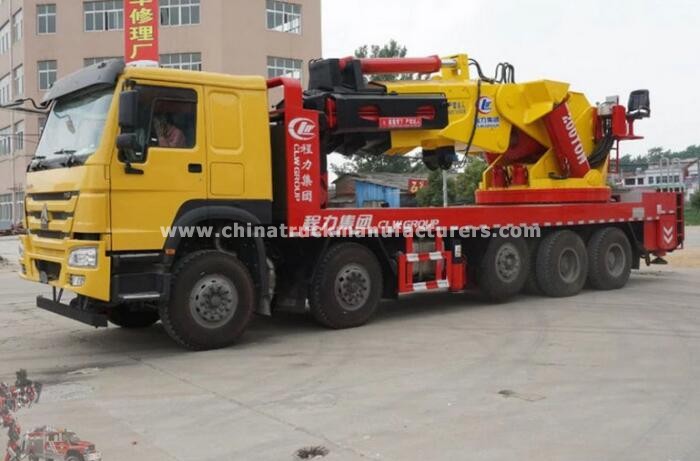 HOWO 120TON Knuckle boom truck mounted crane