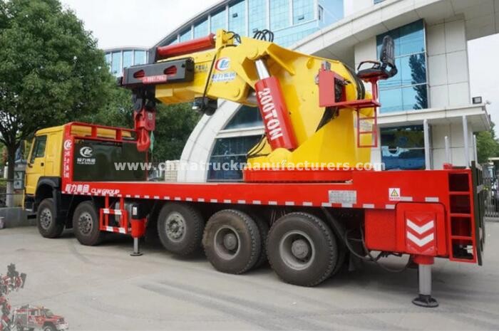 HOWO 120TON Knuckle boom truck mounted crane