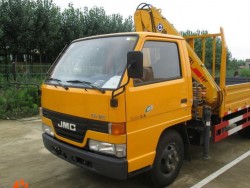 4x2 109HP JMC 5ton full foldable boom truck mounted crane