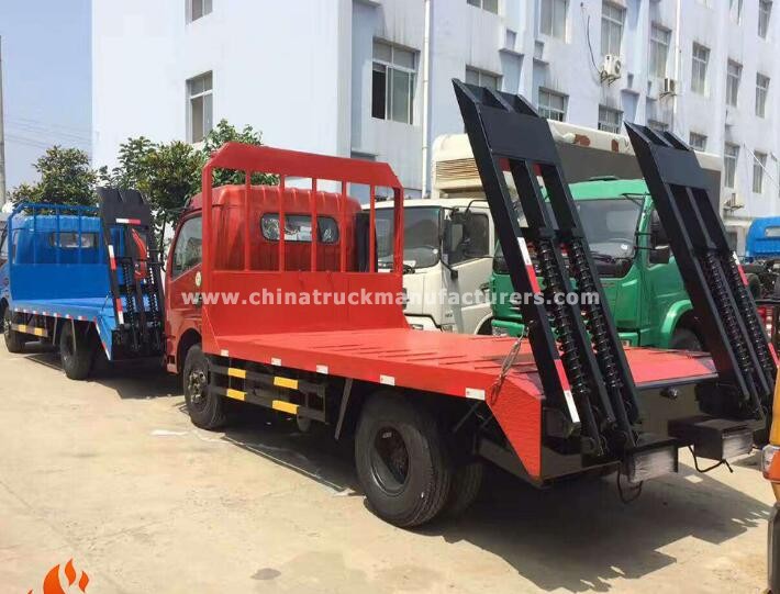 Dongfeng light weight 6 wheel 3-5 ton flatbed tow truck