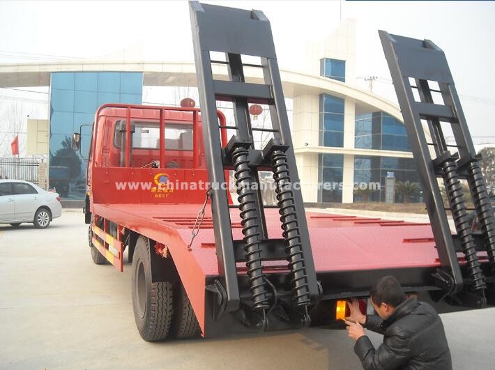 Dongfeng 10 ton right hand driving 4x2 low flatbed truck