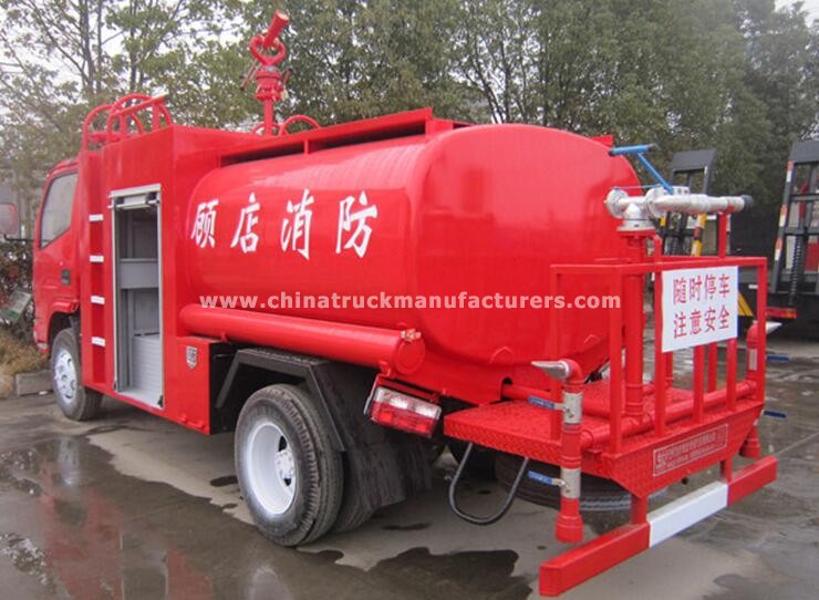 Dongfeng professional 4X2 Fire water tank truck