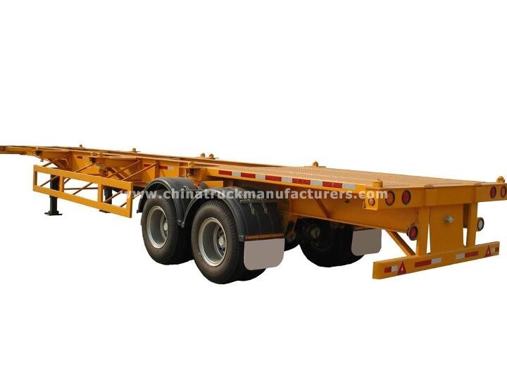 40ft 2 axles container trailer skeleton chassis