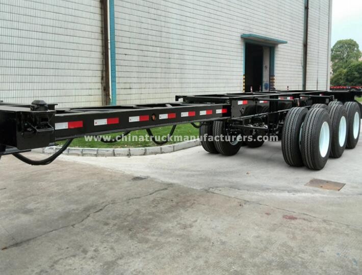 20ft to 40ft expandable container chassis trailer