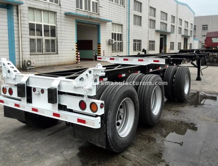 20' - 40' extension skeleton semi trailer light duty 30 tons chassis