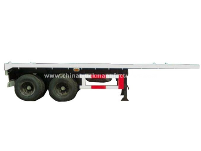 Standard 20 ft flatbed semi trailer for 20ft container