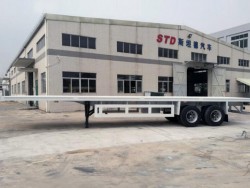 40 ft 2 axles platform semi trailer Thailand flatbed trailer