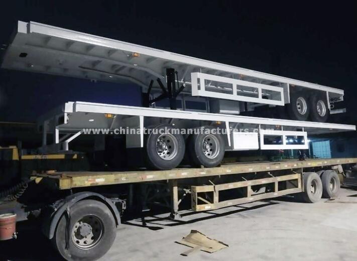 40 ft 2 axles platform semi trailer Thailand flatbed trailer