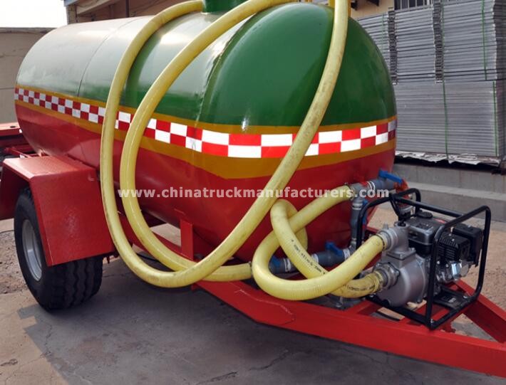 5000 liters small water tanker stainless steel trailers