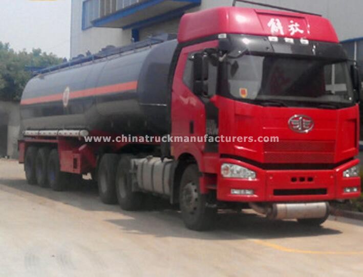 Tri-axle sodium hydroxide tanker trailer chemical tanker trailer