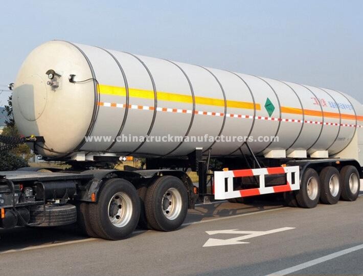 3 axles liquid CO2 tank semi trailer