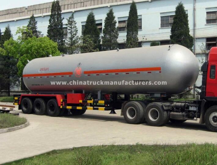 China supplier 56 CBM 3 axles LPG tanker