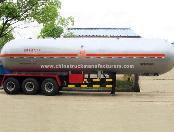 China supplier 56 CBM 3 axles LPG tanker