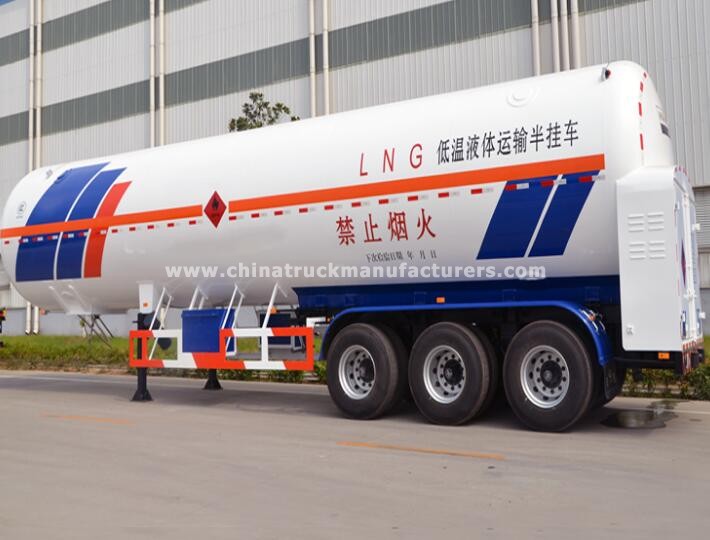 56 CBM tri-axle LNG tanker trailer