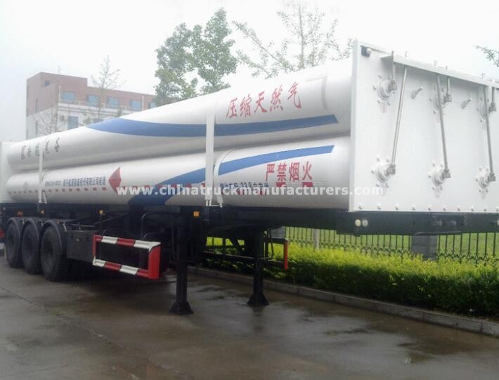 China supplier 6 or 8 tubes CNG cylinder tanker trailer