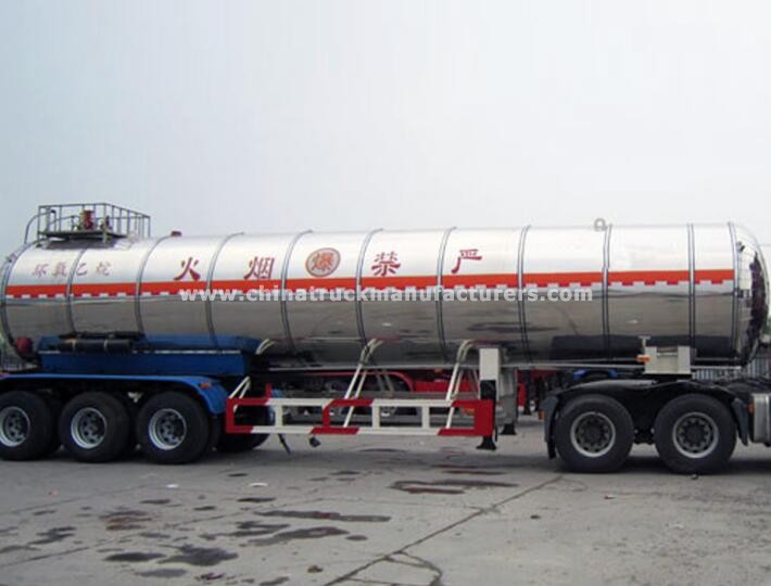 China supplier 3 axles ethylene oxide tanker trailer