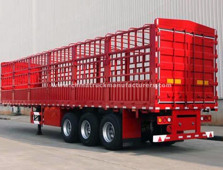 35 tons 3 axles corrugated sheet cargo fence trailer