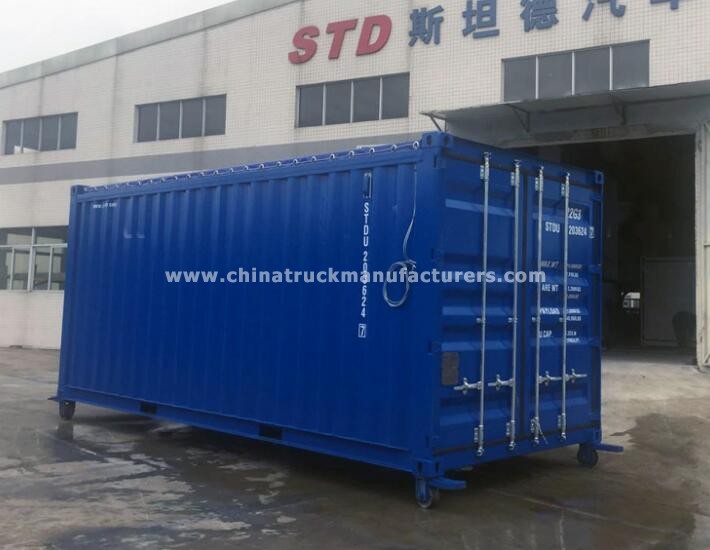 China 20 ft open top shipping container with tarpaulin