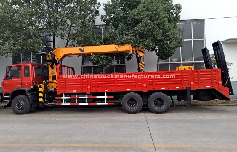 China 12 ton truck with crane