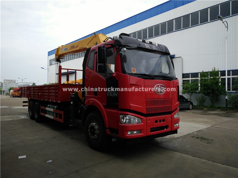 6*4 China 12 ton crane truck