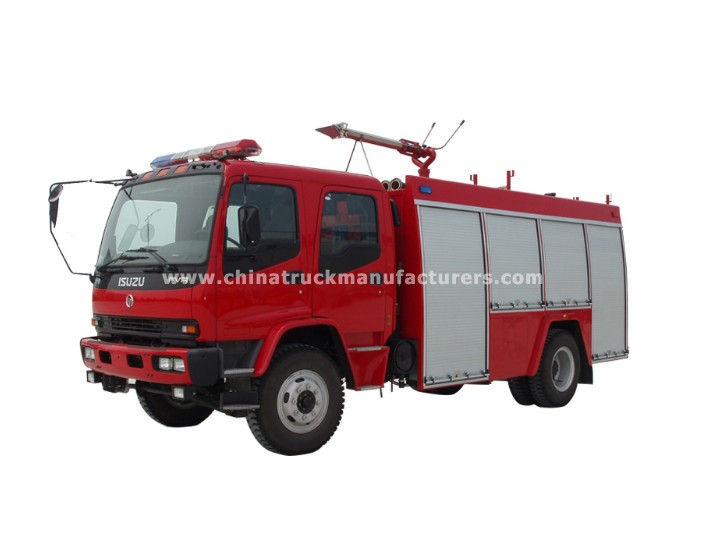 china 4*2 water and foam tanker fire truck