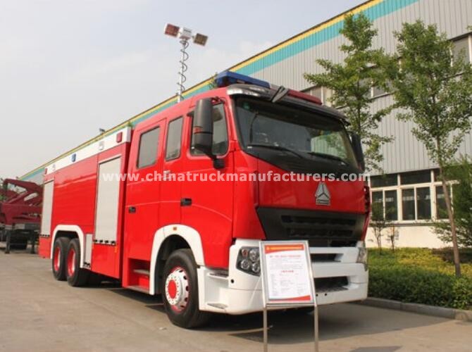 China 8 ton water and 4 ton foam fire fighting truck