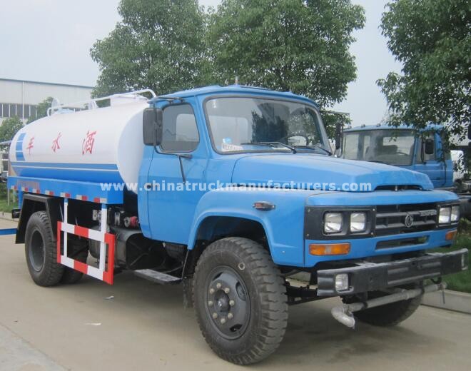 China 4x2 2100 gallon water tanker trucks