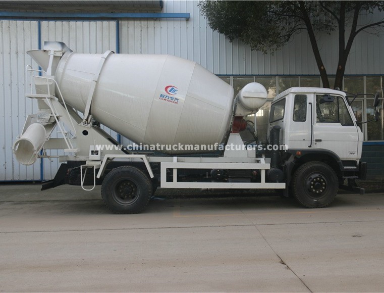 China 4x2 concrete mixer truck 6m3