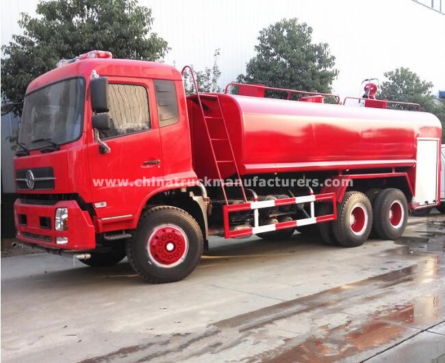 Dongfeng 6x4 15000 Liters water tank fire fighting truck